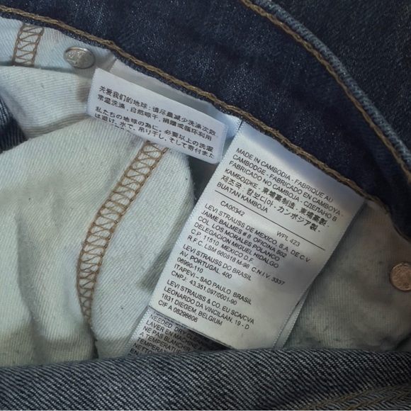 Levi’s 511 Slim Fit Jeans Dark Wash W34 L32 34 x 32 - Picture 5 of 5